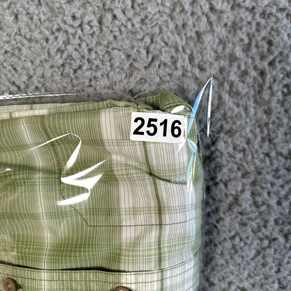 The North Face‎ Shirt Men's XL Green Plaid Vapor Wick Vented Fishing Outdoor